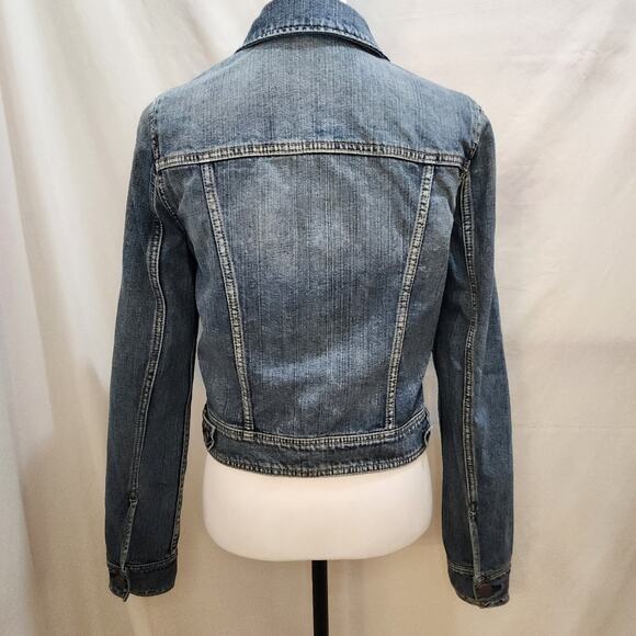 American Eagle Outfitters Denim Front Pockets Faded Jacket, Size Medium - Picture 2 of 14